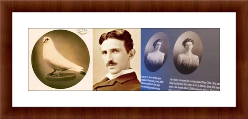 Nikola Tesla The Mystery Of The 1 Way May Cline Communication c.91-42 Wall Art