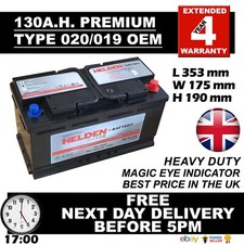 LORRY TRACTOR TYPE 020 019 130AH OEM Replacement Heavy Duty Battery HIGH POWER