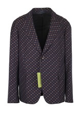 Gucci Blue GG Signature Blazer Sport Coat Size 50 IT / 40R U.S. New With Tags