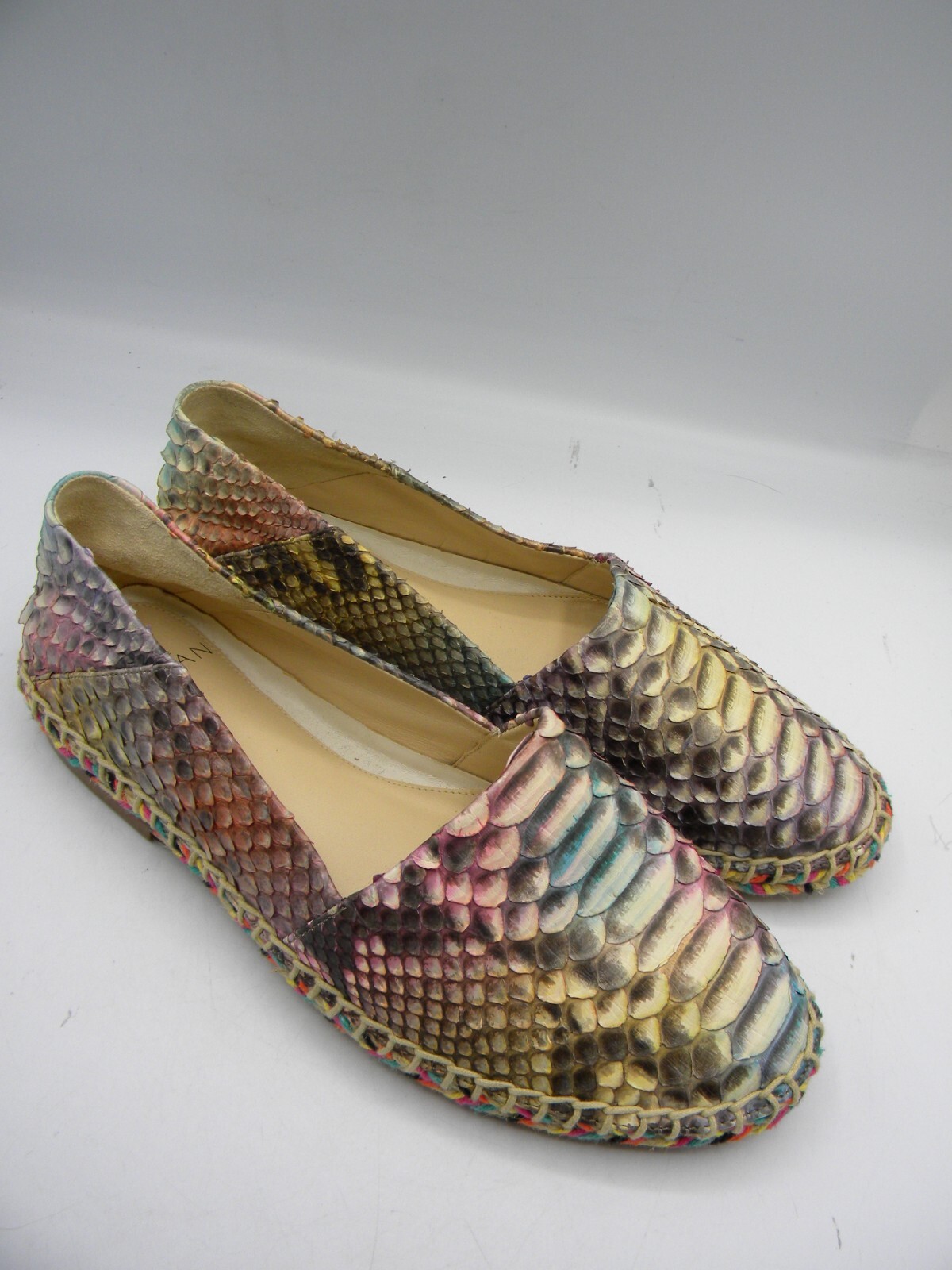 ALEXANDRE BIRMAN Python Snakeskin Rainbow Espadri… - image 10