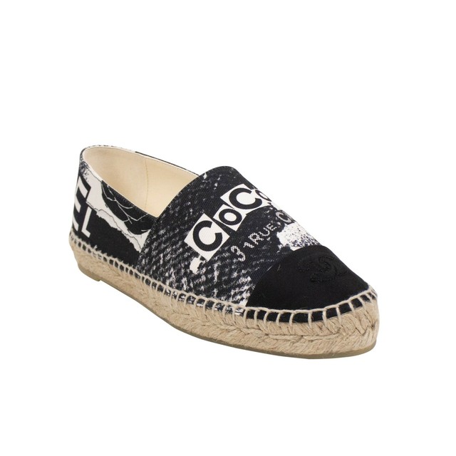 chanel fabric espadrilles