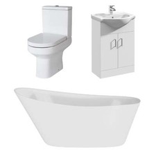 Modern Freestanding  Slipper Vanity Bath Suites 1500x750 Bath Toilet Sink