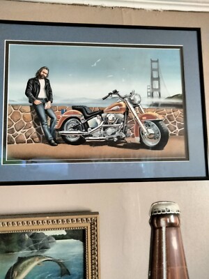 RARE David Mann Easyriders ORIGINAL Centerfold PAINTING February
