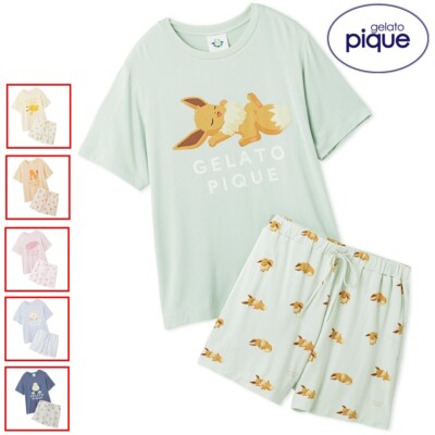 gelato pique Pokémon Sleep Contact Cool Print T-Shirt & Shorts Set JAPAN NEW