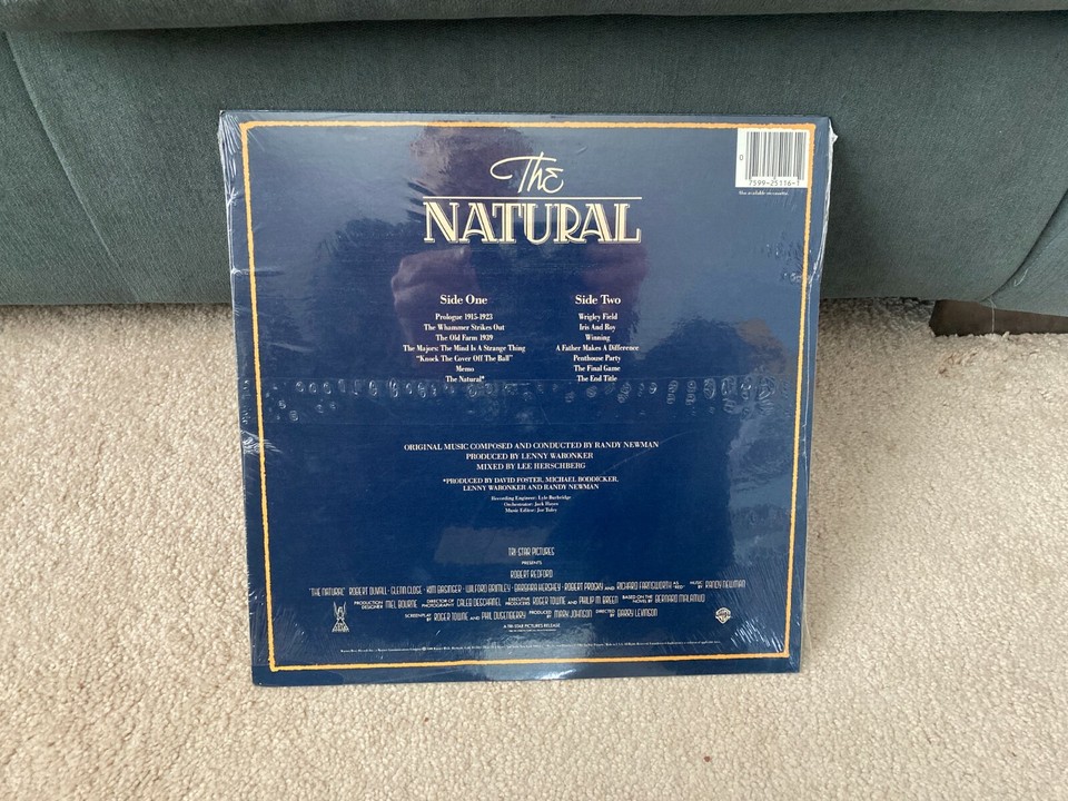 THE NATURAL SOUNDTRACK LP VINYL - 1984 RANDY NEWMAN ROBERT REDFORD | eBay