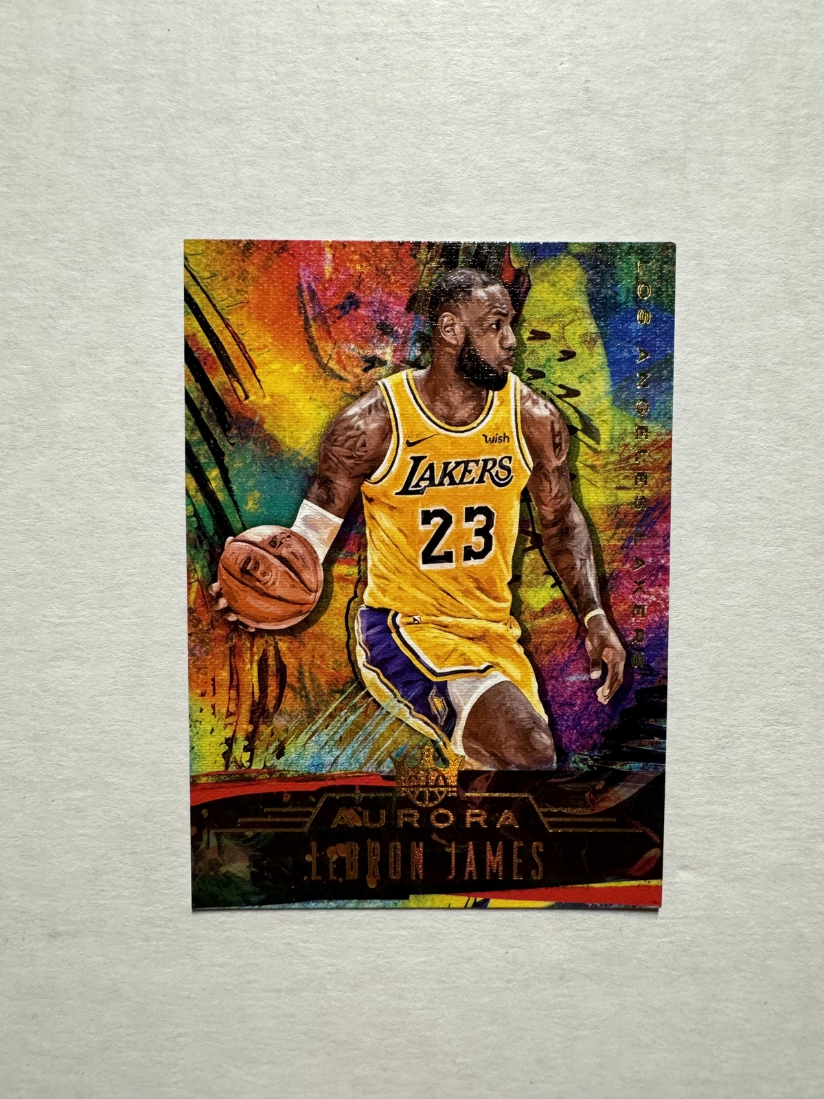 2018-19 Panini Court Kings #35 LeBron James Aurora Case Hit SSP