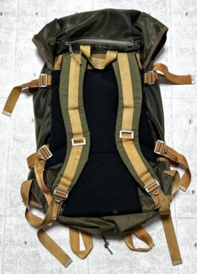 STONE ISLAND Shimmer Nylon Back Pack 00s Olive Green Made In Italy 
