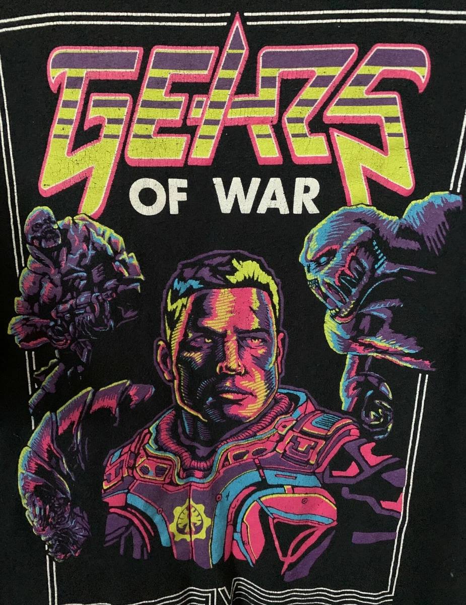 Men's Neff x Gears of War M Black Short Sleeve Nightmare Reborn Graphic T-shirt