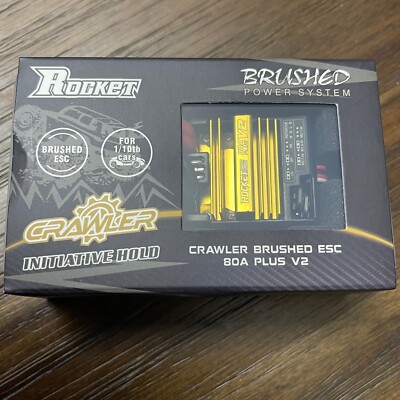 Rocket 80A PLUS V2 ESC Elektronischer Drehzahlregler für 1/10 RC Crawler Brushed