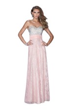 La Femme Prom Dress Formal Evening Gown 20385 Cotton Candy 2 , Nude/Mint 4 