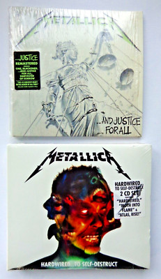 2 Metallica CD's - And Justice for All & Hardwired To Self-Destruct New Sealed
