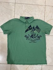 Polo Ralph Lauren Shirt Men's XLarge RL Yacht Club EST 1967 Green Polo Adult