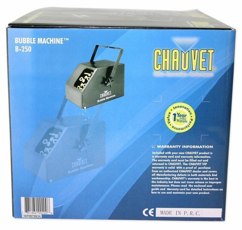 Chauvet DJ B-250 Bubble Machine + (1) Gallon Fluid/Juice BJU B250 - Picture 5 of 9