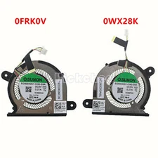 NEW CPU cooling Fan & GPU Fan for Dell xps 13 9300 0FRK0V 0WX28K 4 WIRE radiator