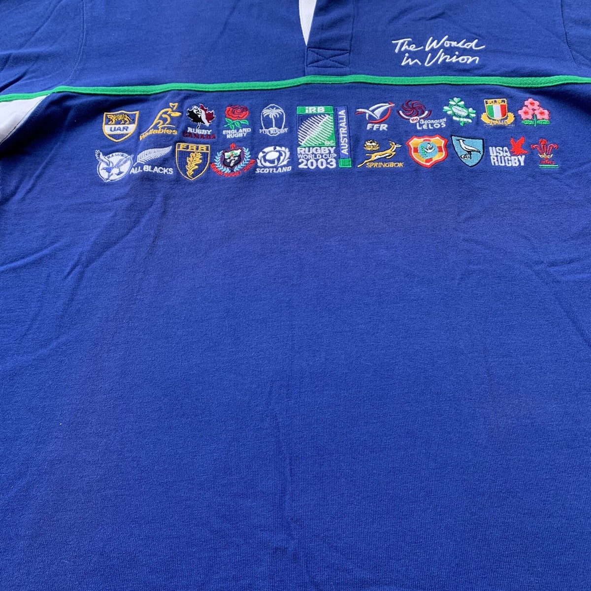 Reebok IRB Rugby World Cup 2003 Blue 20 Unions Collectors Edition