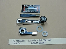 75 Mercedes 450SL W107 CONVERTIBLE SOFT TOP TONNEAU COVER LOCK RELEASE HANDLE