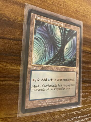 MTG✨DARKWATER CATACOMBS ✨Odyssey NM/MINT Rare DOUBLE MANA Land 2001 M. Moore Art - Picture 3 of 8