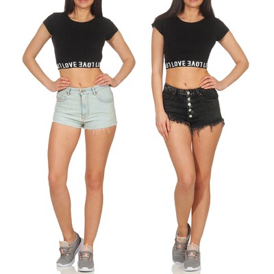 Diesel Women's Jeans Hotpants High Waist Shorts Hot Pants Fransensaum | eBay
