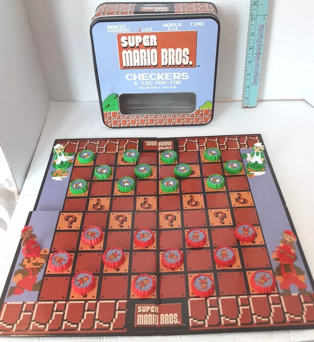 CHECKERS & TIC TAC TOE: Super Mario™ – The Op Games