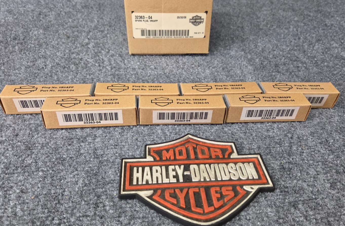 OEM HARLEY-DAVIDSON Double Platinum Spark Plug #5R6APP  32363-04 SET OF 7