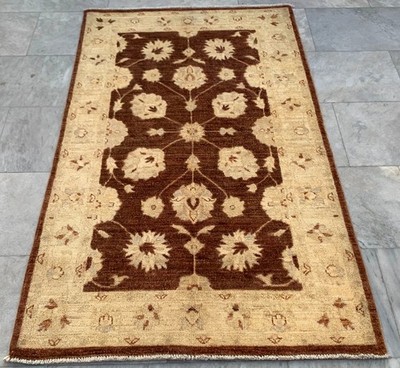 High Quality Afghan Handmade Kazak Rug, Chobi Rug, Living Room Rug  3x5 ft
