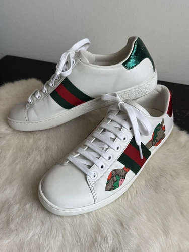 Baskets GUCCI Ace Supreme toile flèche 36EU