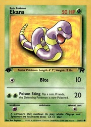 Ekans 56/82 Team Rocket 1st Edition Common