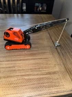 Vintage Tonka Orange Crane, 5-1/2' Tall, Works Collector Condition Amazing!