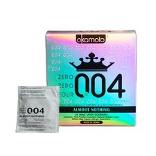 OKAMOTO 004 Condoms, 24 count, White, 4738