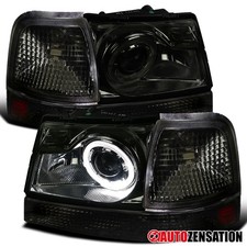 Fit 1998-2000 Ford Ranger Smoke Led Halo Projector Headlightscorner Signal Lamp Fit 1998-2000 Ford Ranger Smoke Led Halo Projector Headlightscorner Signal Lamp