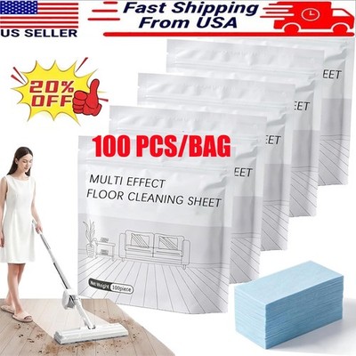 100Pcs Multi-Effect Floor Clean Floor Cleaning Tablets For Home Kitchen US
