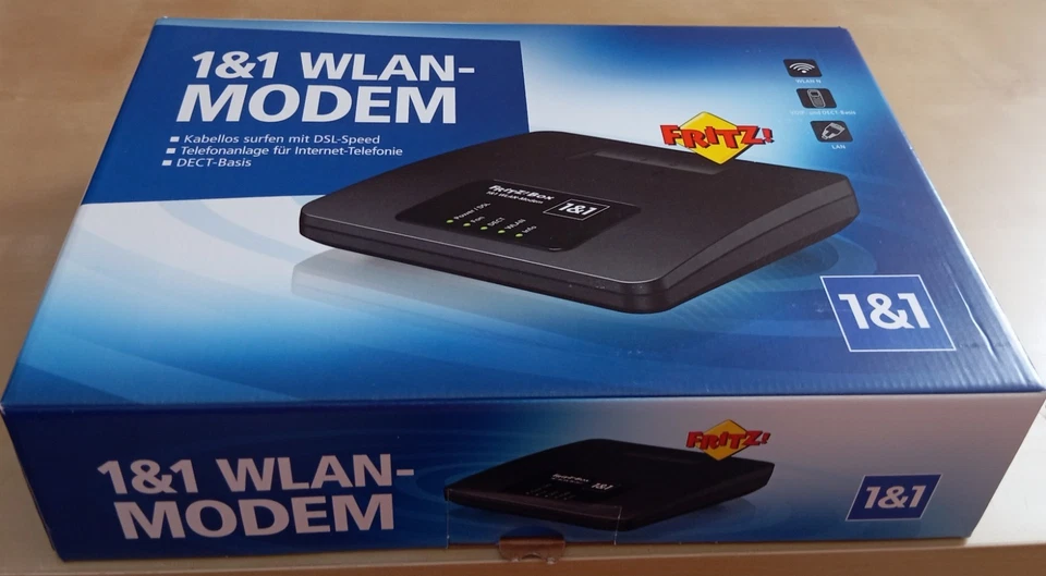 Fritz Box 7312, Telefonanlage für VoIP, WLAN-Modem, DECT-Basis. - Bild 3 von 3