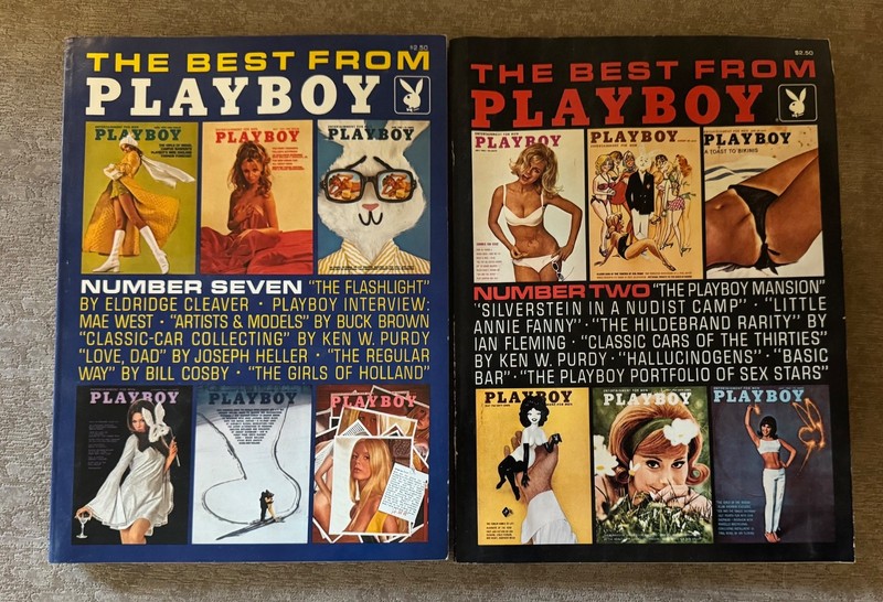 2-PLAYBOY MAGAZINE THE BEST FROM PLAYBOY  1968, & 1973