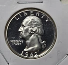 1962  Proof  Cameo Washington Quarter  (Q75) Please Note Shipping