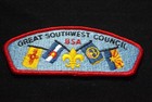 BSA Great Southwest Council  CSP Shoulder Patch Boy Scouts NM AZ CO NV Flags — photo 1
