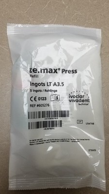 BRAND NEW - LTA3.5 - IPS E.MAX PRESS - Pack of 5 ingots