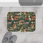Tropical Nomad Jungle Floral Print Bath Mat, Memory Foam Bathroom Rug 24"x17"