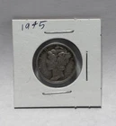 1945 Mercury Dime 10c 90% Silver Circulated But Still Shiny