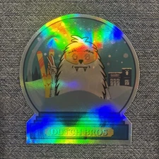 Dutch Bros Yeti Snow Globe Sticker – Holographic Limited Winter Edition – New