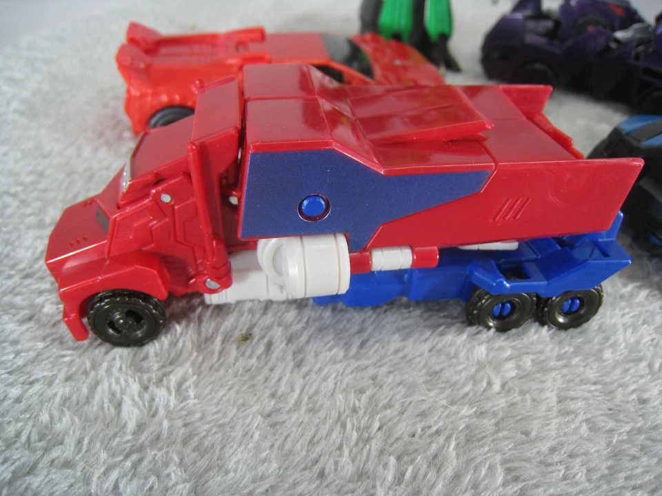 Hasbro Transformers Lot Grimlock Optimus Prime Steeljaw Soundwave Sideswipe - Image 3 of 4