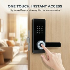 Electronic Digital Smart Door Lock Fingerprint APP Password KeySecurity Lock