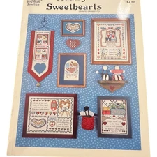 Jeremiah Junction COUNTRY SWEETHEARTS Counted Cross Stitch Pattern Book 13 VTG