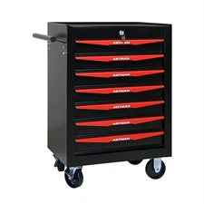 7 Drawers Rolling Tool Box Cart Tool Chest Tool Storage Cabinet with Lock & Key