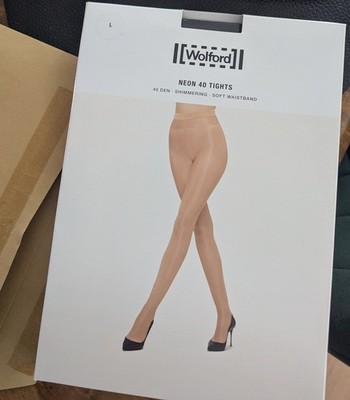 Wolford Neon 40 Strumpfhose / Tights, Größe L Schwarz / Black, Neu/New