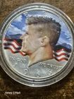 1966 Kennedy Colorized Half JFK 50C United  States Coin! Own silver Colorized