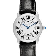 Cartier Ronde Solo 29 Steel Silver Dial Ladies Watch W6700155 Card