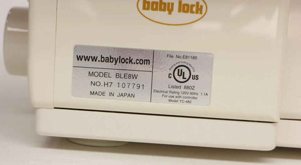 Baby Lock Evolve 8 Thread Serger Sewing Machine BLE8W Jet Air UNTESTED READ - Image 4 of 4
