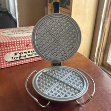 Fostoria Tru-Heat Waffle Baker Maker Model 261 McGraw Electric Co. USA Tested