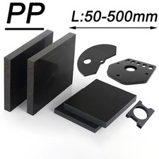 Black PP Polypropylene Plastic Sheet Rigid Board Hard Block Shim Spacer Pad DIY