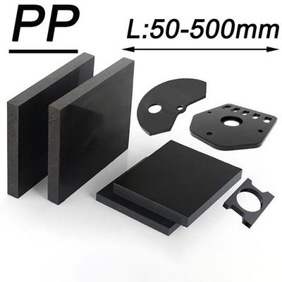 Polypropylen PP Kunststoffplatte Schwarz Hartplastik Platte Block Zuschnitt DIY